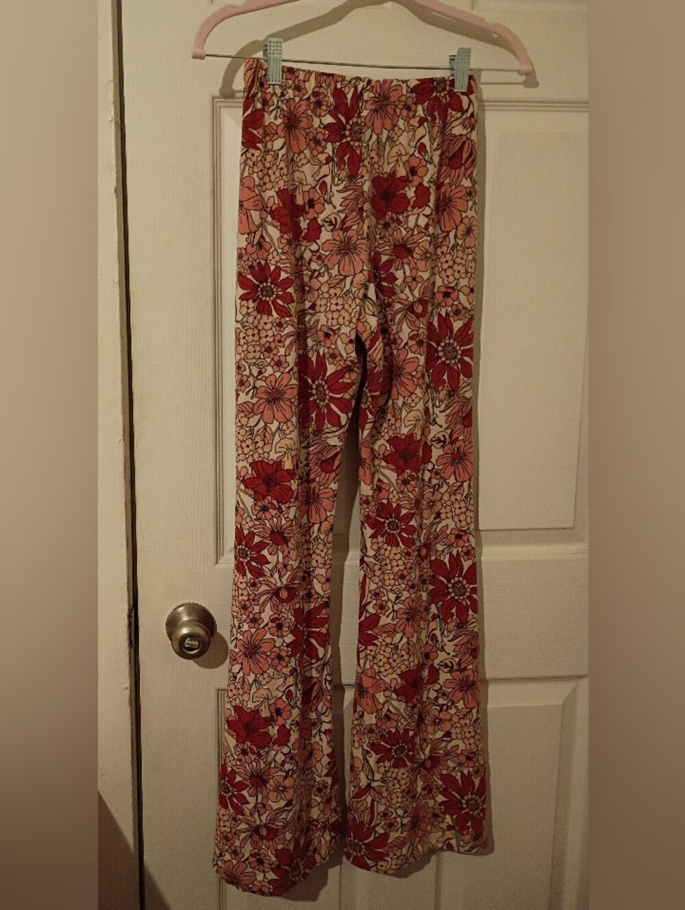 Forever 21 Tan Flower Leggings